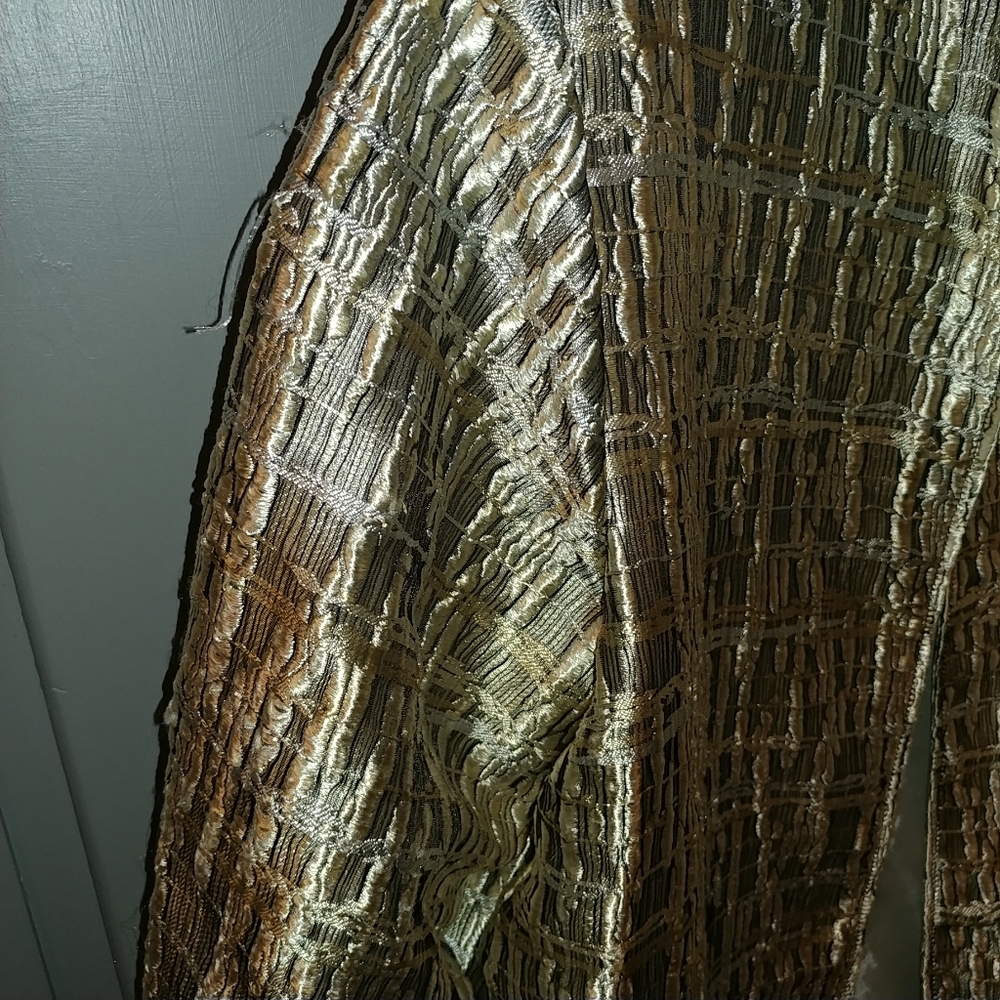 Painted Pony USA Vintage Gold Metallic Tapestry Jacket Women's Large - Picture 7 of 16